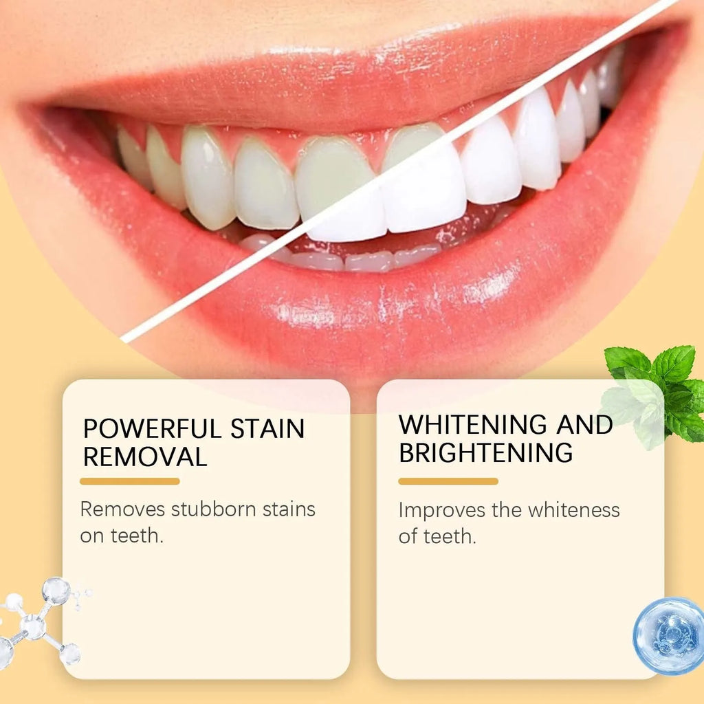Portable tooth whitening pen with 2ml capacity for stain removal and teeth brightening