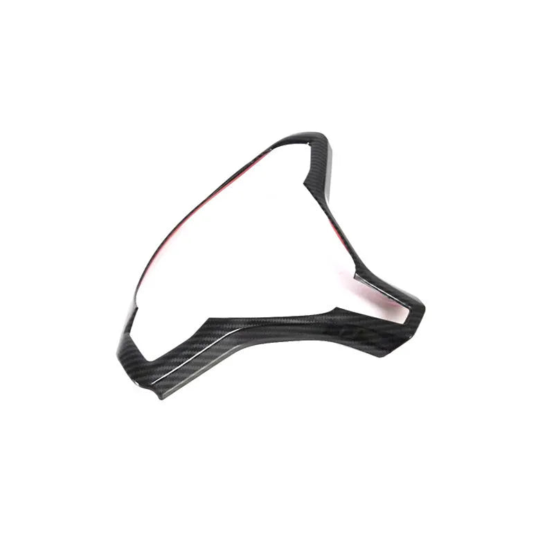 Tesla Model S steering wheel decorative frame in carbon fibre colour finish