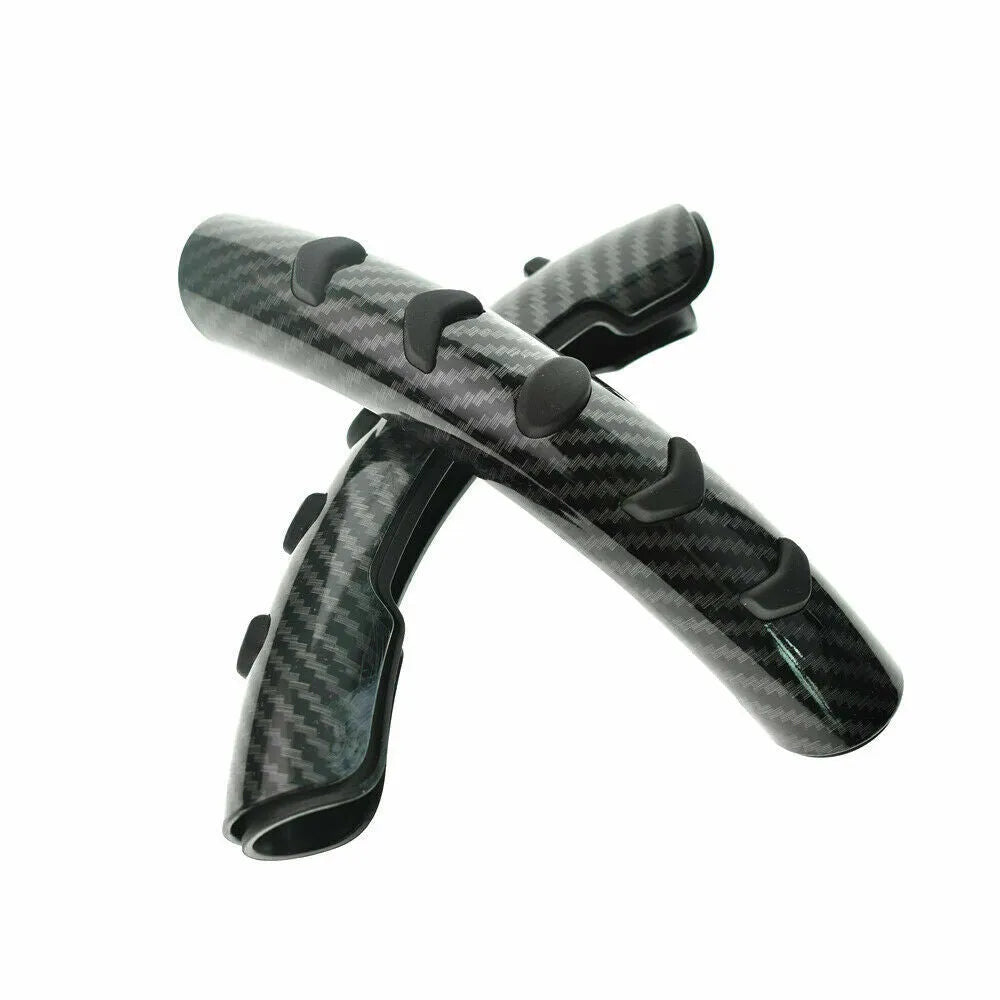 Steering wheel anti-skid sleeve in carbon fibre black with 38cm diameter for car models