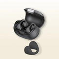 Clip-on Bluetooth earphone in white or black with silicone body and Jerry chip, 10 metre range