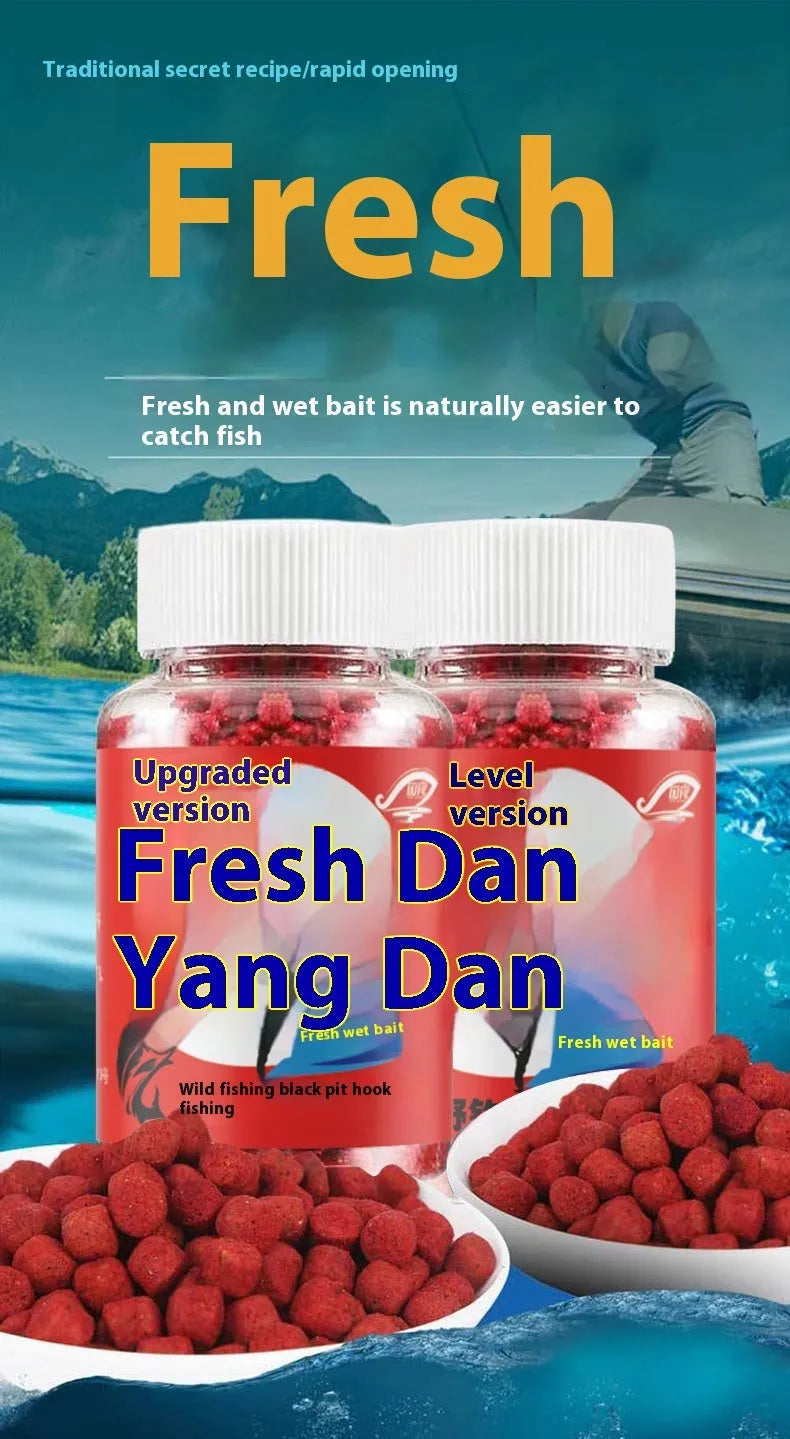 Bottle of Lazy Particle Crucian Carp grass green fishing bait for freshwater angling
