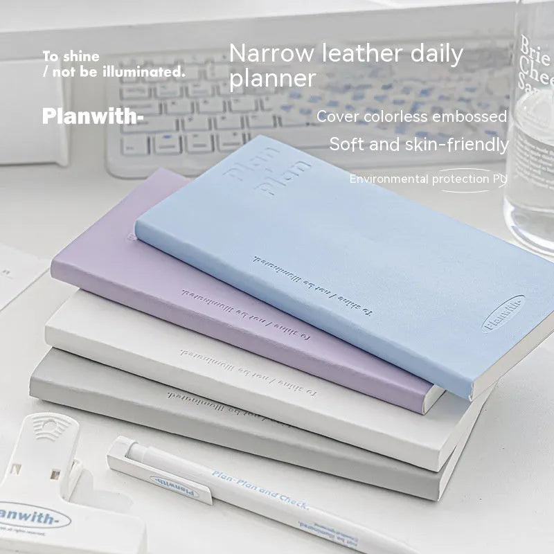 Embossed simple visual meter book with 80 pages of 100g white cow paper, showing cover colour options