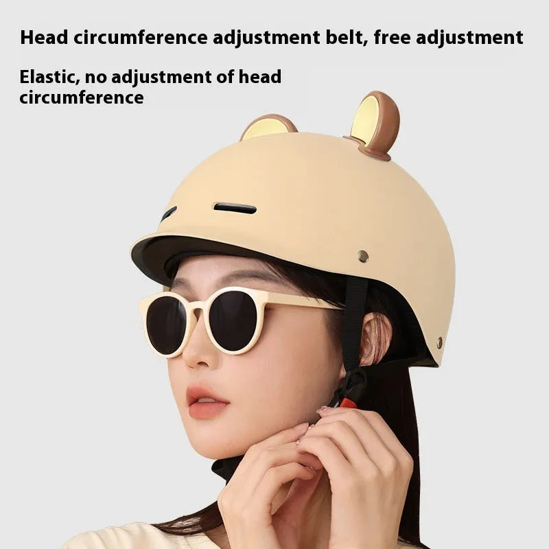 3C certified adult electric bicycle helmet with ABS shell shown in multiple colour options.