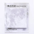 Square 7.3cm planet sticky notes pad with 30 sheets showing oil painting designs of Earth, Mars, and other planets
