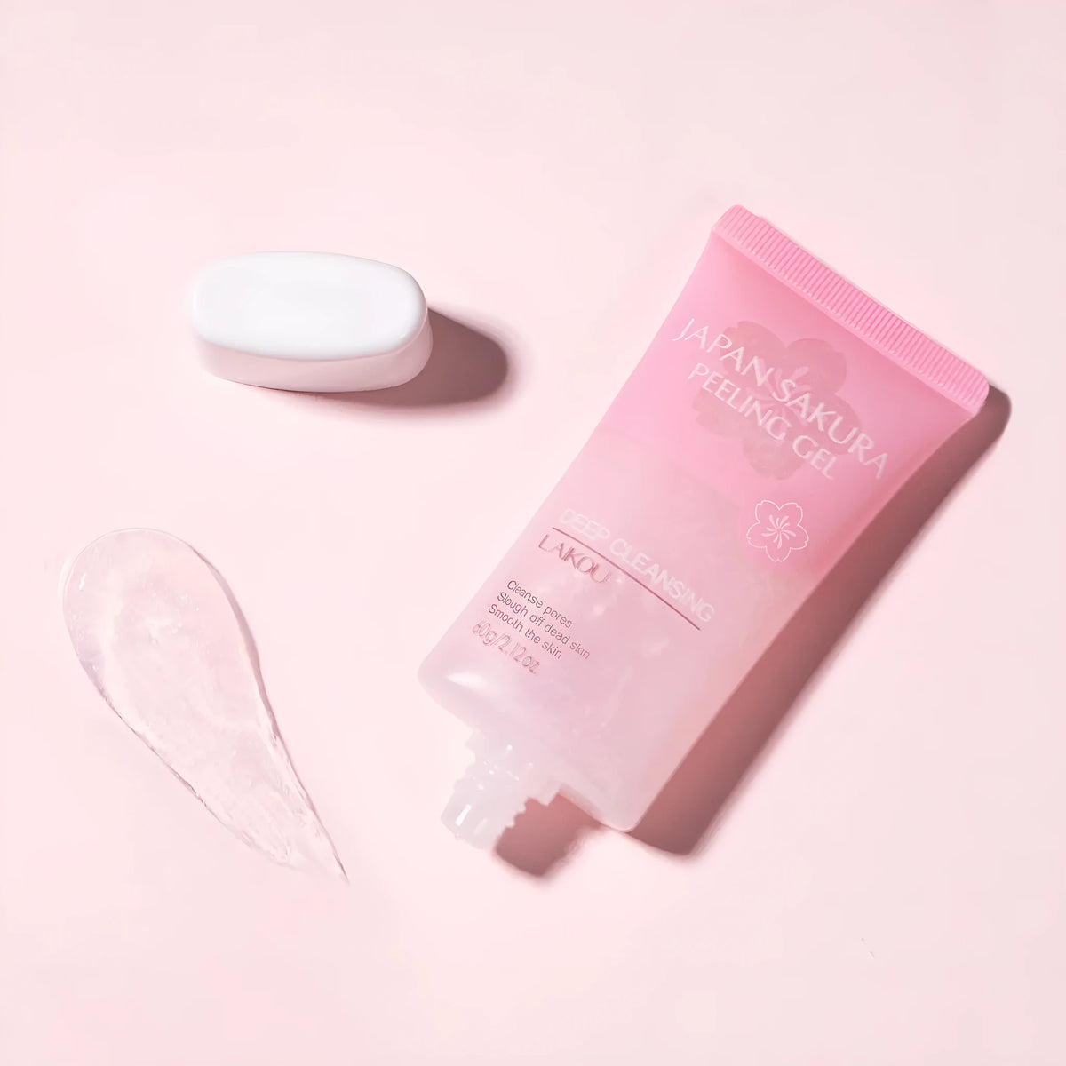 60g facial scrub exfoliating cleanser for women's pore cleansing, universal skin type skincare product