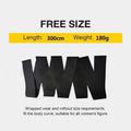 Low-stretch latex silk waist trainer belt in various lengths for women's torso support.