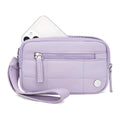 Waterproof quilted nylon handbag with transparent deck design in urban simplicity style
