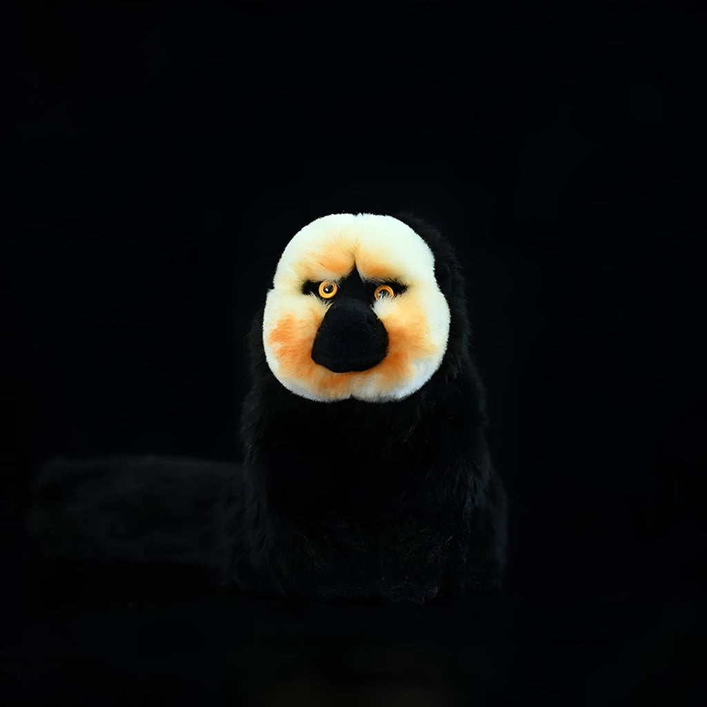 White faced monkey plush toy, 22 cm tall, flannel fabric with PP cotton filling, single white faced monkey doll