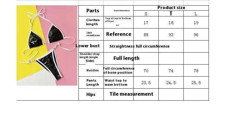 Black solid colour women's bikini set with triangle top and briefs bottoms
