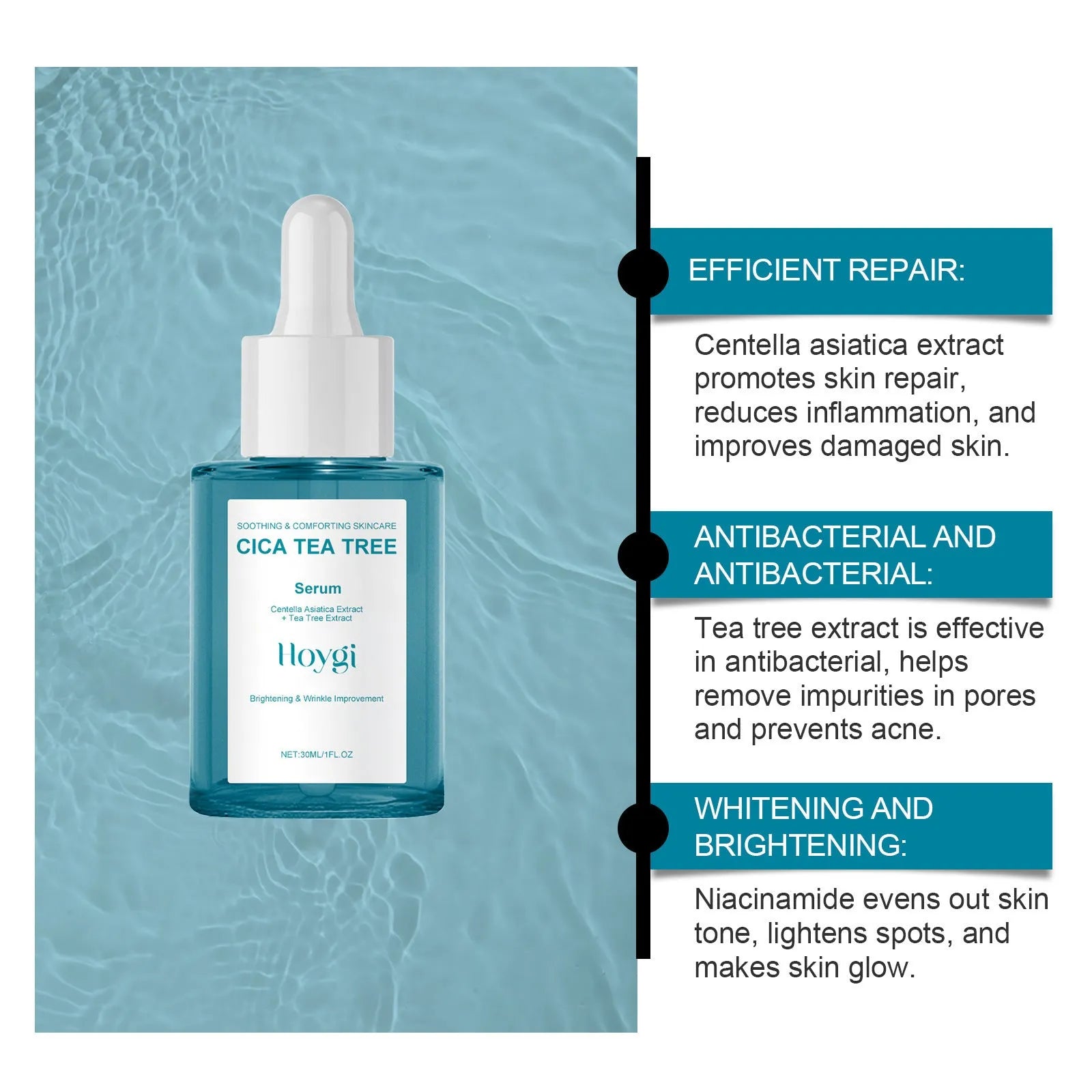30ml bottle of Centella Asiatica Firming Care Solution, a hydrating and moisturising nursing treatment.