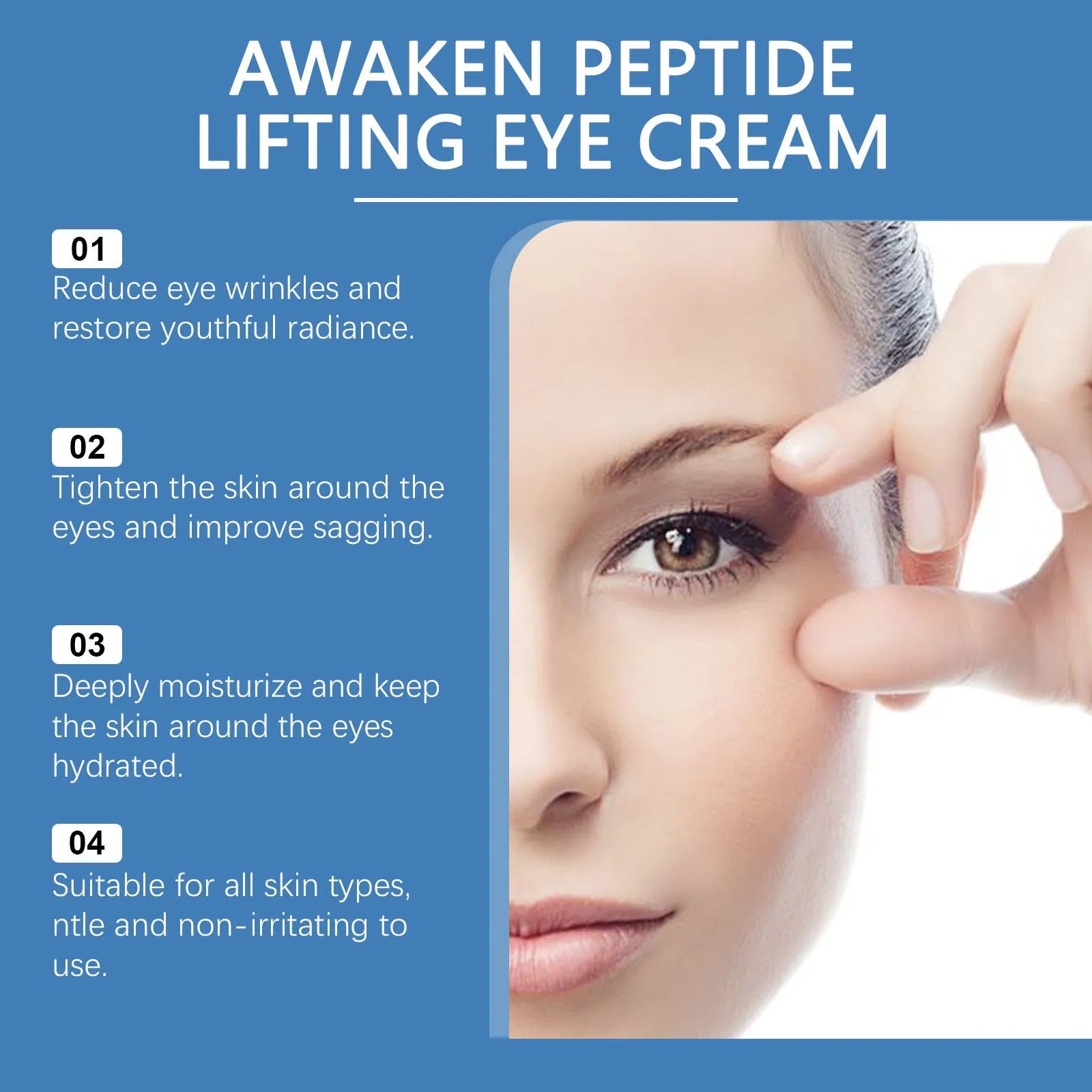 15g tube of collagen firming eye cream for skin around eyes