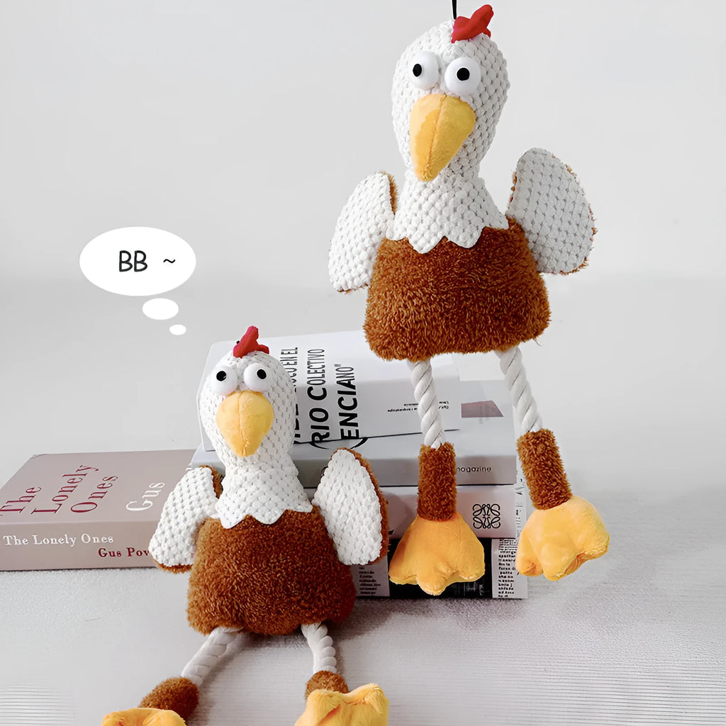 White nylon pet chew toy for dogs to relieve boredom and train puppies