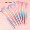 Creative cartoon mermaid pen with 0.38mm fine needle tube writing tip