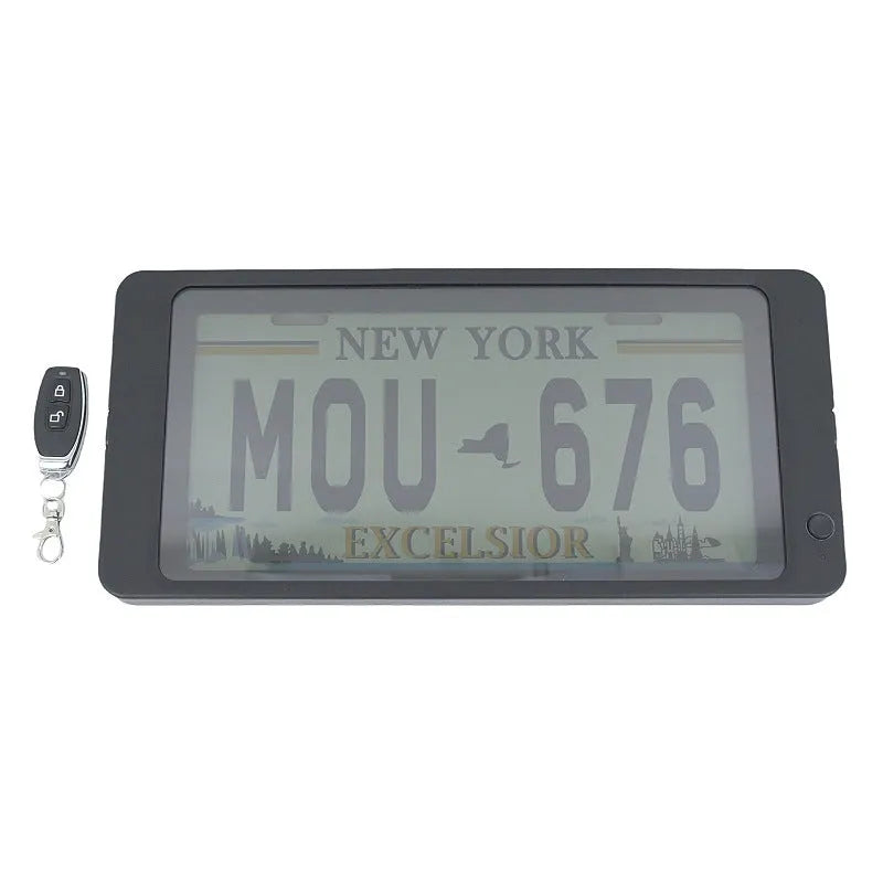 American standard iron license plate frame, 36 x 17cm, with wireless atomization, single frame