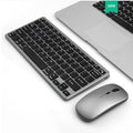 Bluetooth 3.0 wireless keyboard and mouse set in silver white or black, 78 keys, 28.5cm wide, USB charging