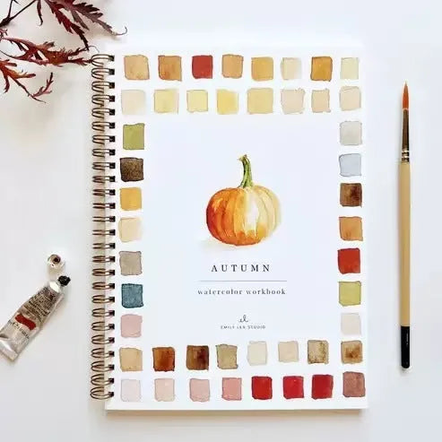 Portable household paint box with twelve natural pigment colours in a fashionable compact palette set for artists and students