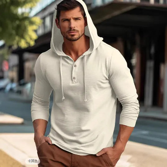Youth sports hoodie top in 100% cotton with long sleeves, available in dark blue, apricot, black, blue, white, light green.