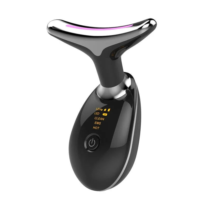 EMS thermal neck lifting massager with LED lights and microcurrent technology for skin tightening