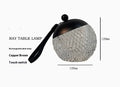 Portable small night lamp with minimalist design showing dimmable touch switch and compact 12cm dimensions