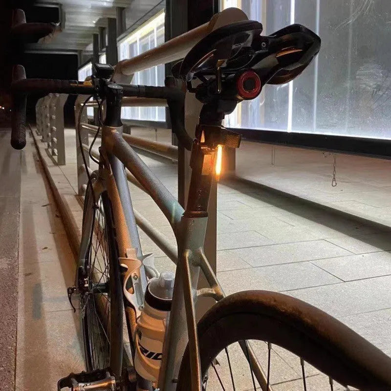 USB charging waterproof bicycle taillight wiring kit in multiple colour options