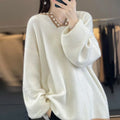 Women's V-neck pullover sweater in viscose fibre, camel colour, long sleeves, size S to 3XL