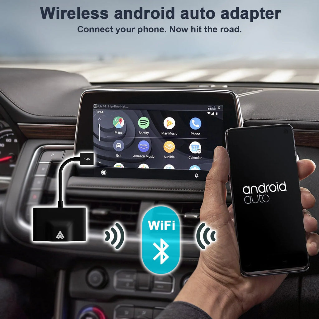 Car wired to wireless Android system adaptor with multiple colour options for original CARPLAY vehicle models