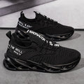 Women's FlyKnit casual sports shoes in breathable mesh, available in multiple colours with a flat heel and round toe.