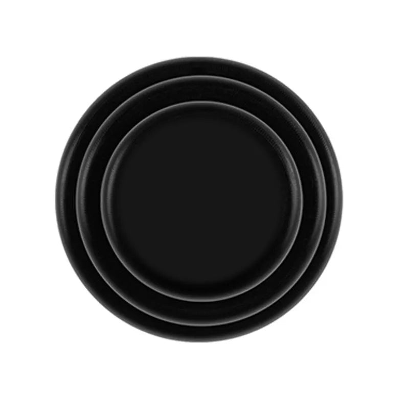 Black and luminous silicone car door shock absorber pads measuring 20 mm.
