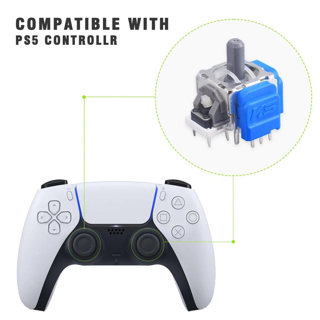 Hall electromagnetic joystick module for PS5 PS4 XBOX Switch controller replacement with 2.5cm cap