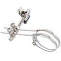 Reading glasses mirror double clip with metal bracket and glass lens magnifier