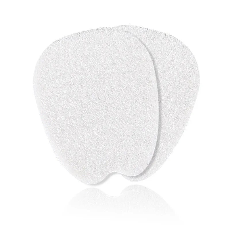 White thin felt tongue stickers for shoe comfort and anti-wear protection