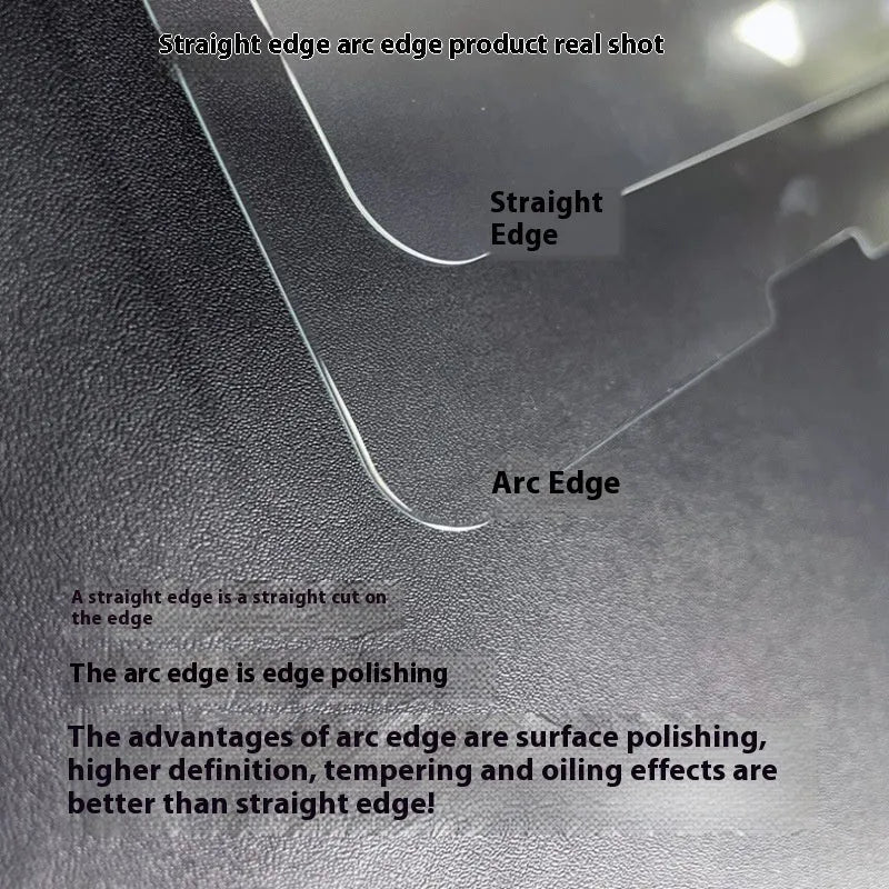 Samsung tablet tempered glass screen protector with 2.5D arc edge and anti-fingerprint coating on a Galaxy Tab
