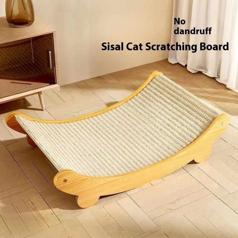 Sisal cat scratch board with 30cm by 45cm natural fibre scratching surface in pastoral style design