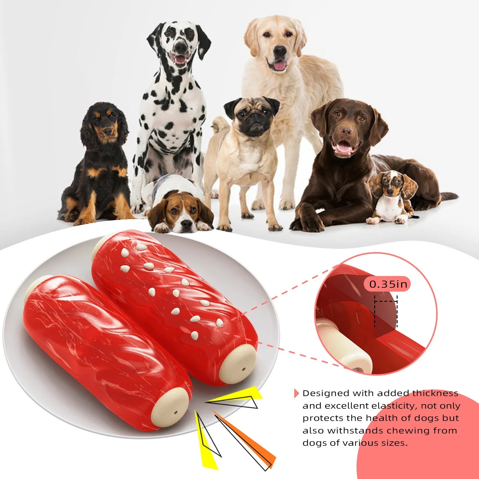 Blue plastic dog toy with textured surface and hollow centre for treats