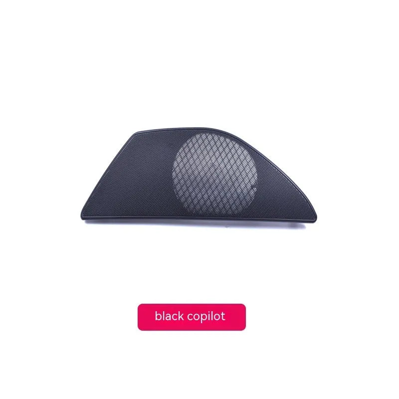BMW 5 Series right front door speaker cover in ABS PC plastic, shown in beige colour