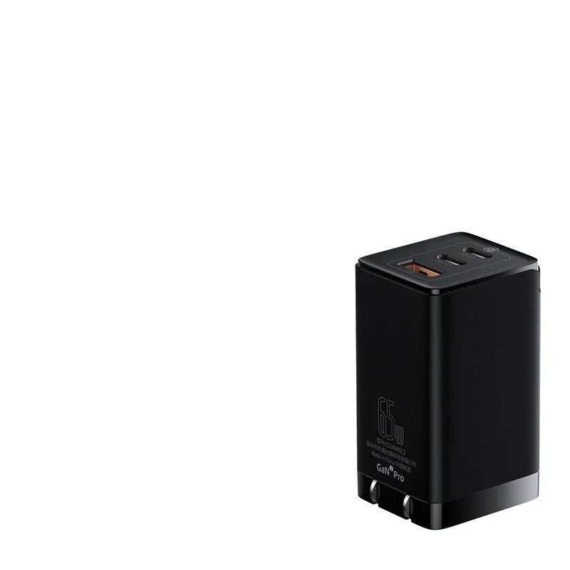 White 12V fast charger with USB and Type-C ports for lithium batteries.