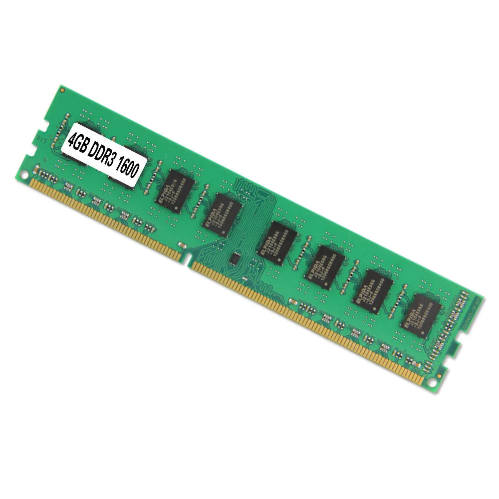 4GB DDR3 1600 desktop memory module with 240-pin DIMM design