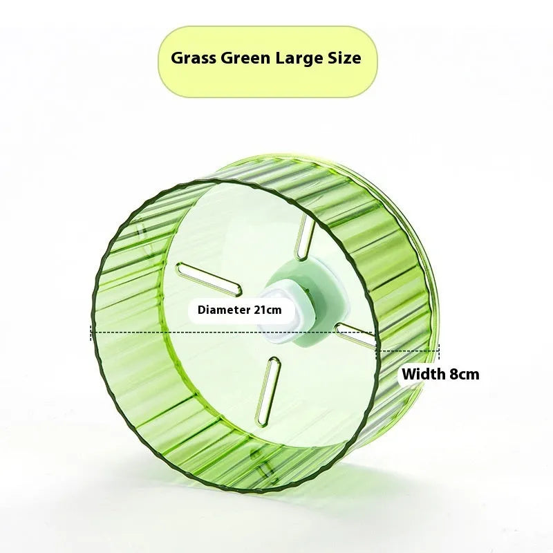 21cm plastic parrot running wheel toy in multiple colour options for bird exercise