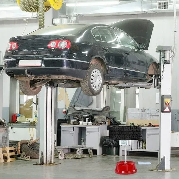 Portable hub balancer with bull's eye level for tyre balancing, aluminium head, and non-rust enamel base