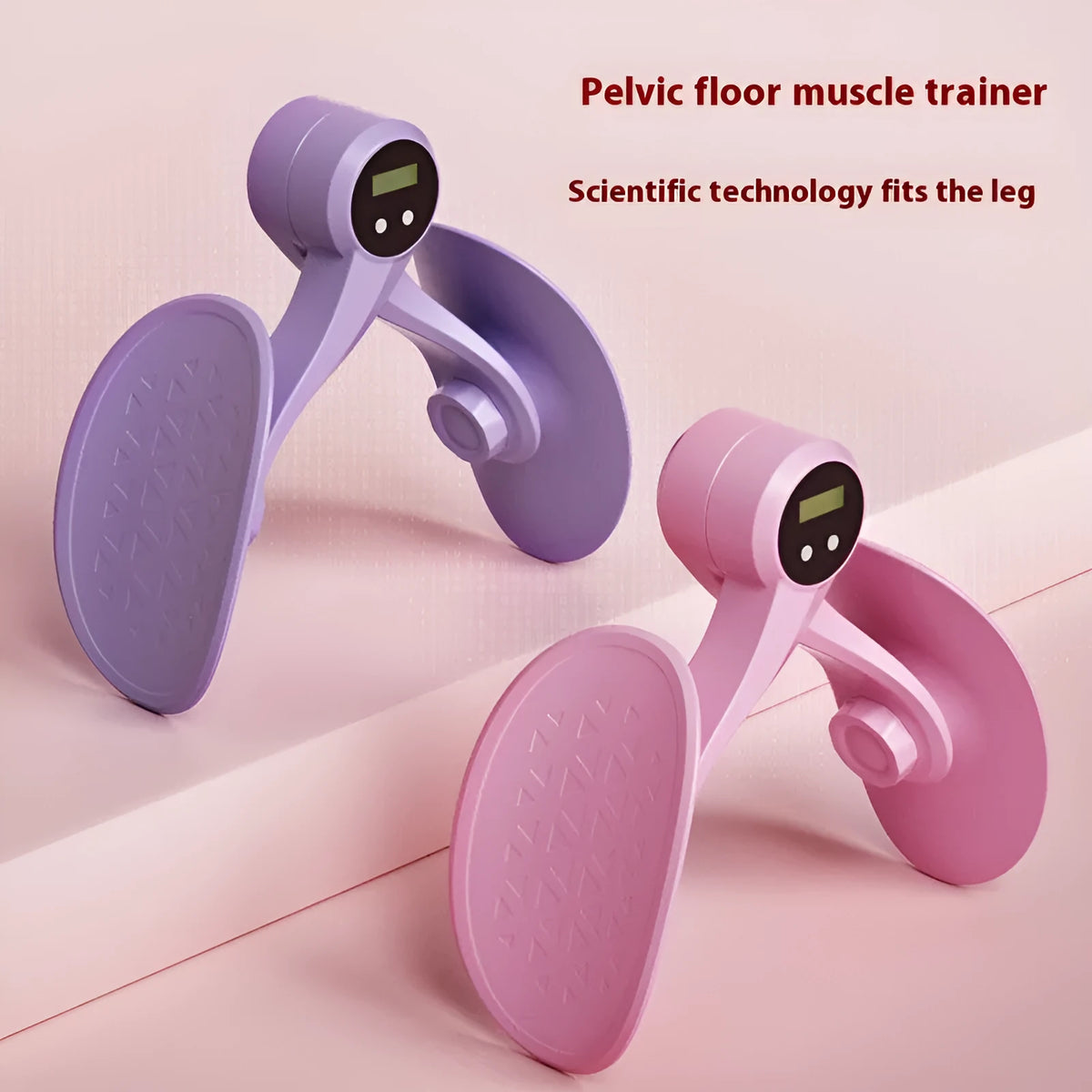 Plastic thigh leg clamp in pink or purple for fitness body shaping and health massage