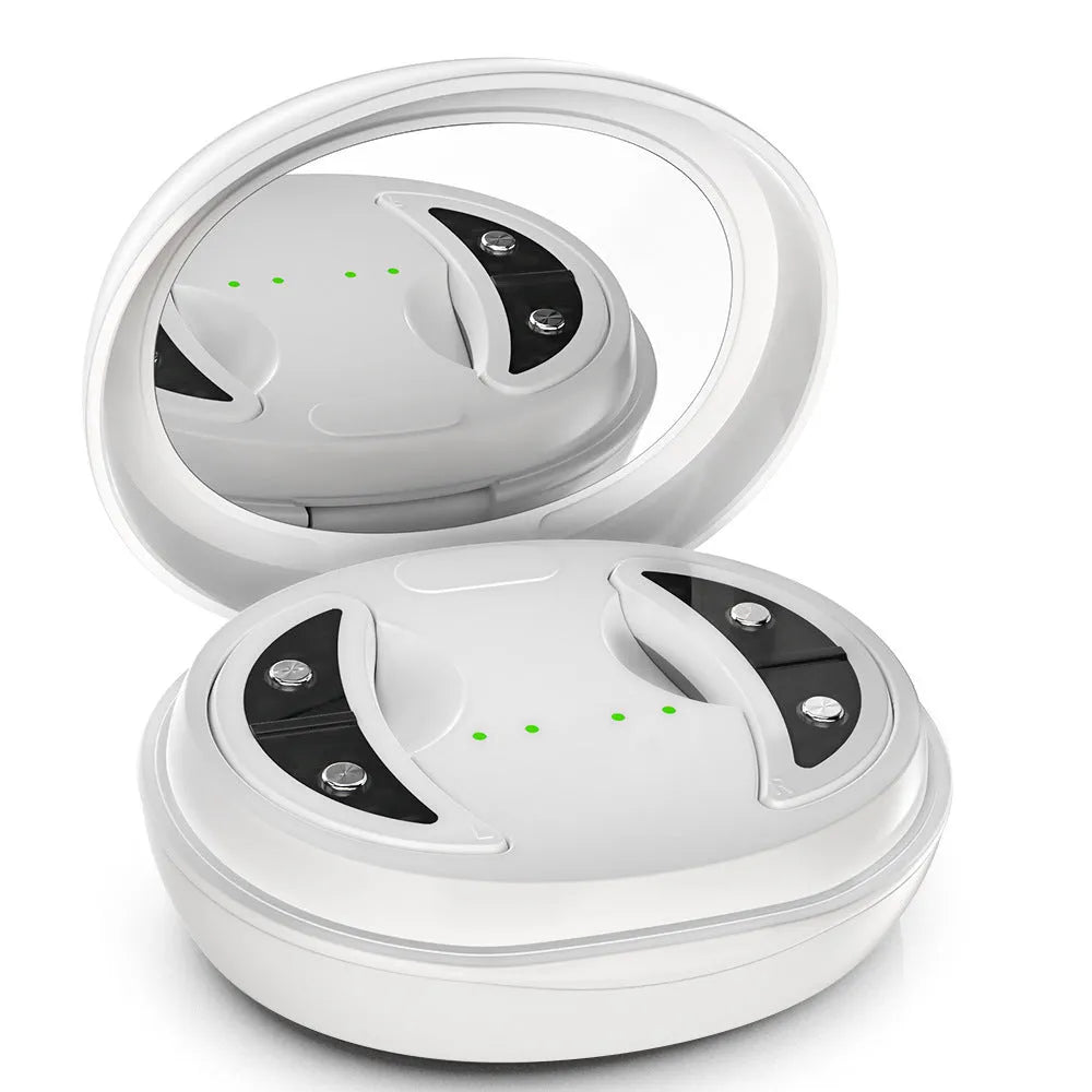 White red light EMS wireless eye and facial massager for dark circle reduction and relaxation