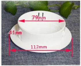 Plastic air conditioning wall hole cover and sealing kit with multiple cap sizes