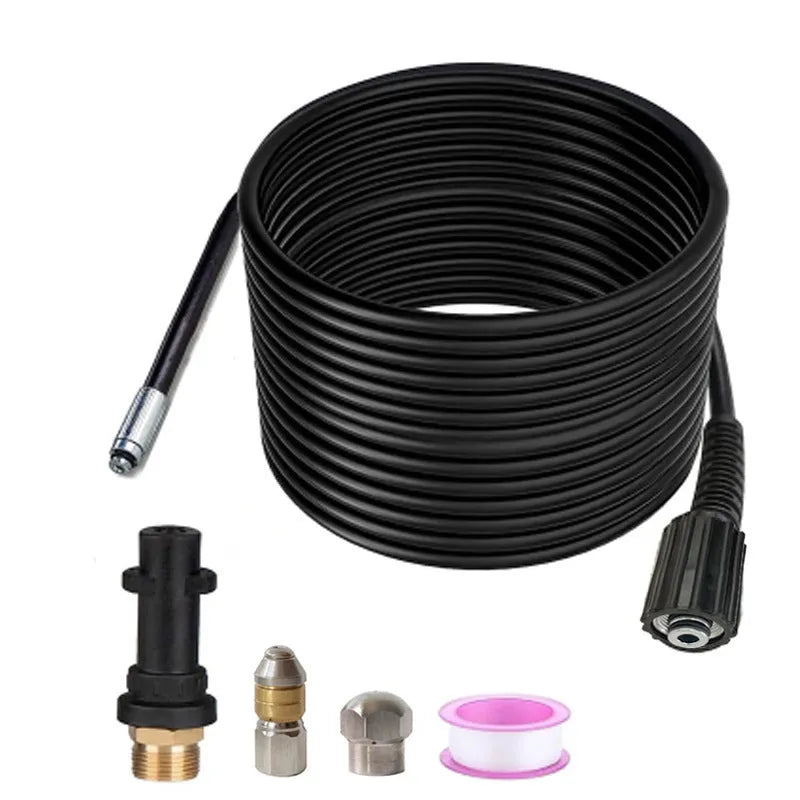10 metre Teflon dredging pipe with copper-plated top three dredging pipe for high pressure car washing machine and sewer cleaning