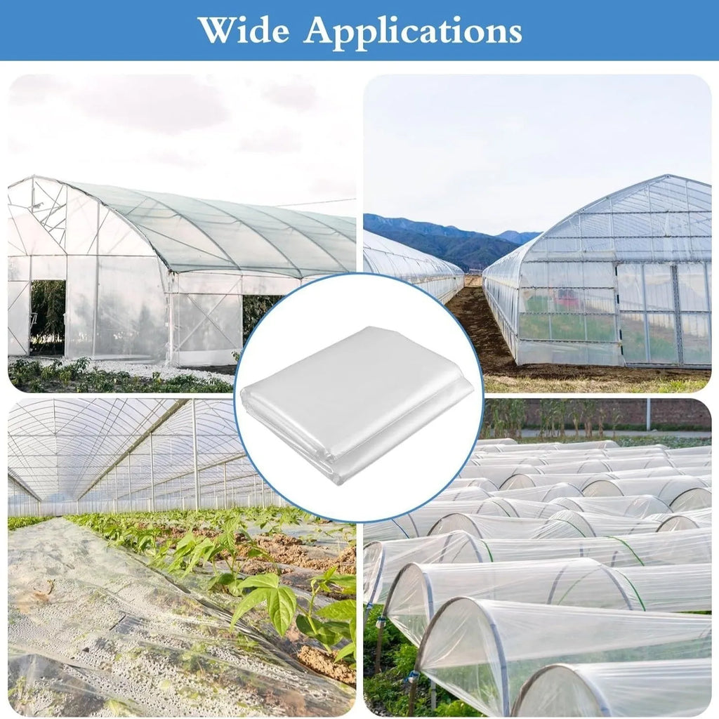 Plastic greenhouse film measuring 4m by 8m for vegetable shed insulation and cold protection