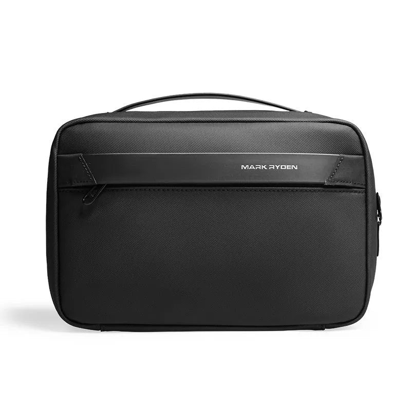 Multi Functional Wet Dry Separation Multi-layer Storage Bag in elegant black with 20L capacity and Oxford cloth exterior