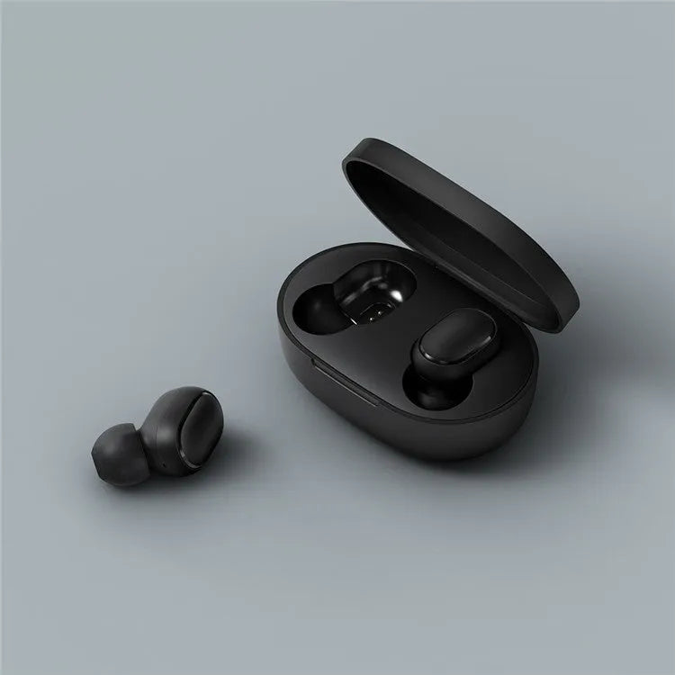 Redmi AirDots 2 black true wireless headphones with charging case and three ear tip sizes