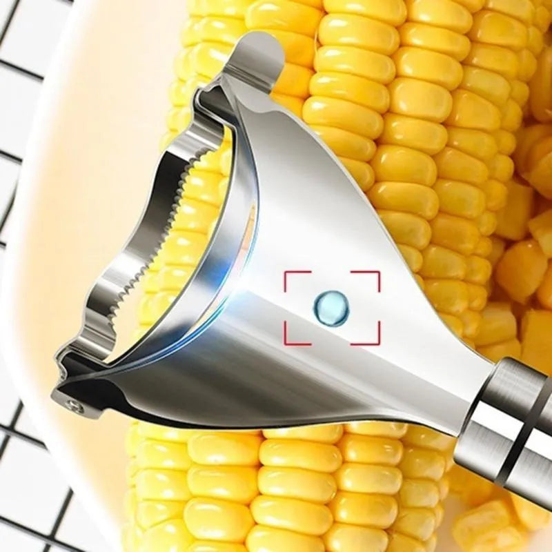 Stainless steel corn planer measuring 18cm with 75g weight for kitchen use