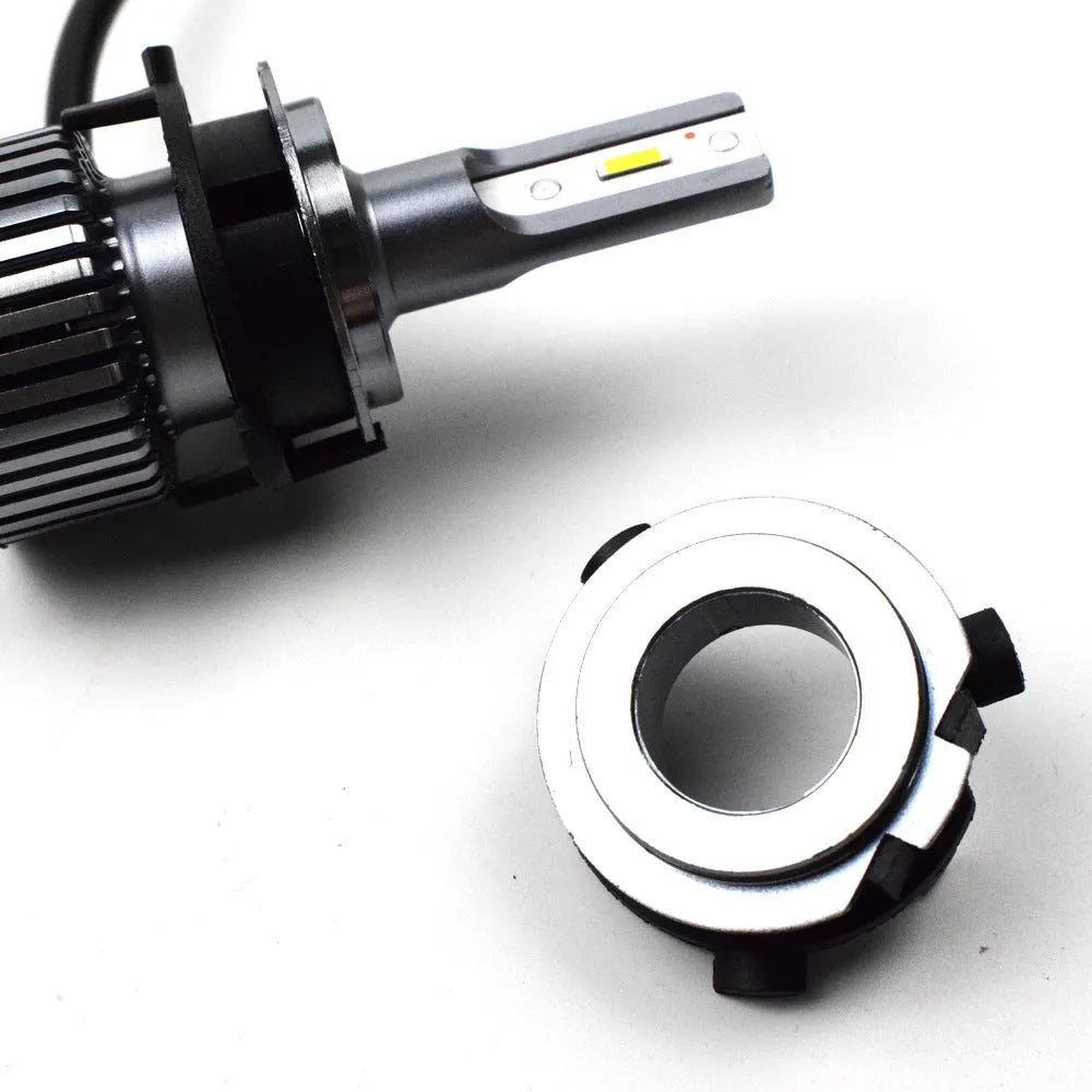 Black ABS plastic headlight adjustment card holder for compatible car models.