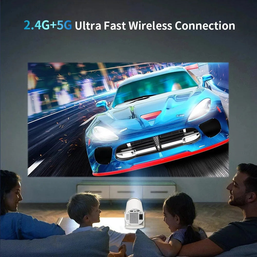 Barrel X10 PLUS white portable home smart wall projection game machine HD projector with gamepad and remote control
