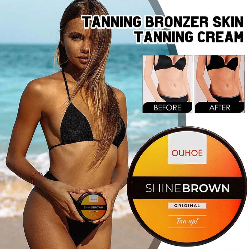 Intensive Tanning Luxe Gel Body Tanning Cream and After Sun Repair Aloe Vera Gel Set in 50g and 100g sizes